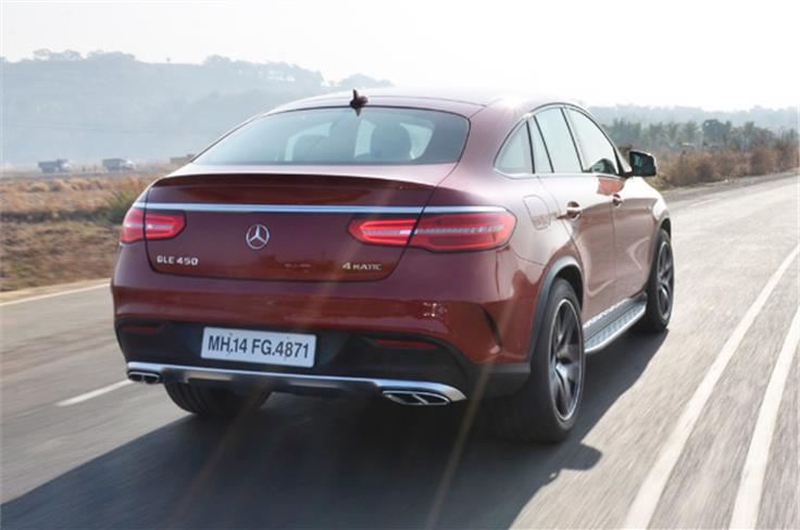 The highlight of the car's design is the swooping roofline that terminates with an S-class coup&#233;-like rear end.
