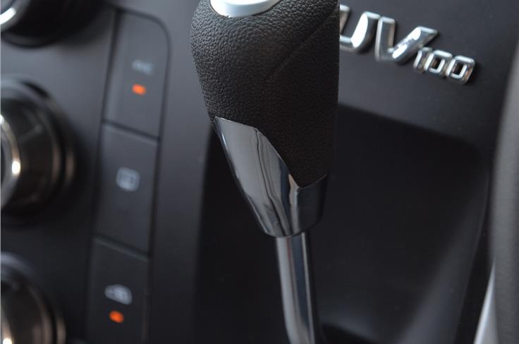 The gearbox is within easy reach of the driver. That it delivers crisp, short throws is one of the car's highlights.