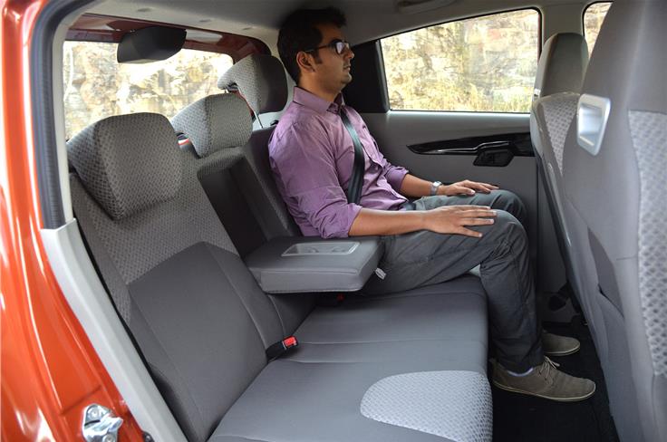 Rear legroom is ample, while the wide rear seat and the absence of a centre floor tunnel allows a third occupant to be seated comfortably.