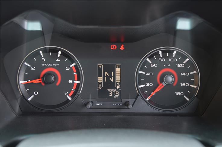 The instrument cluster is quite plain, but you get everything you need in an uncluttered package.