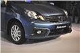 The redesigned front bumper with integrated fog lamps give the Amaze a Mobilio-like stance from the front.