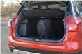 At 328 litres, the boot isn't the biggest but the rear seats can be folded to increase volume.