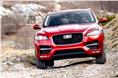 The F-Pace has a class-leading ground clearance of 213mm, but still looks low to the ground.