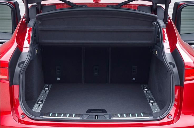 The boot offers a massive 650-litre capacity.