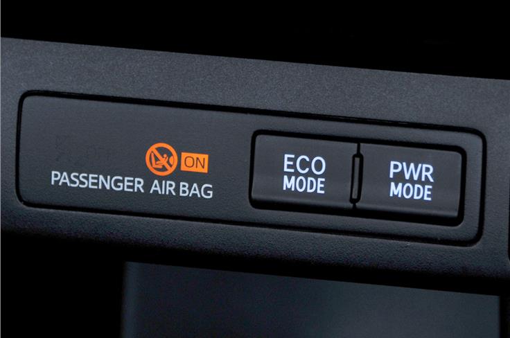 There are three drive modes that alter engine performance &#8211; Normal, Eco and Power. 