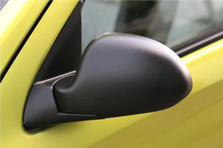 Passenger side outside rear-view mirror is now standard.