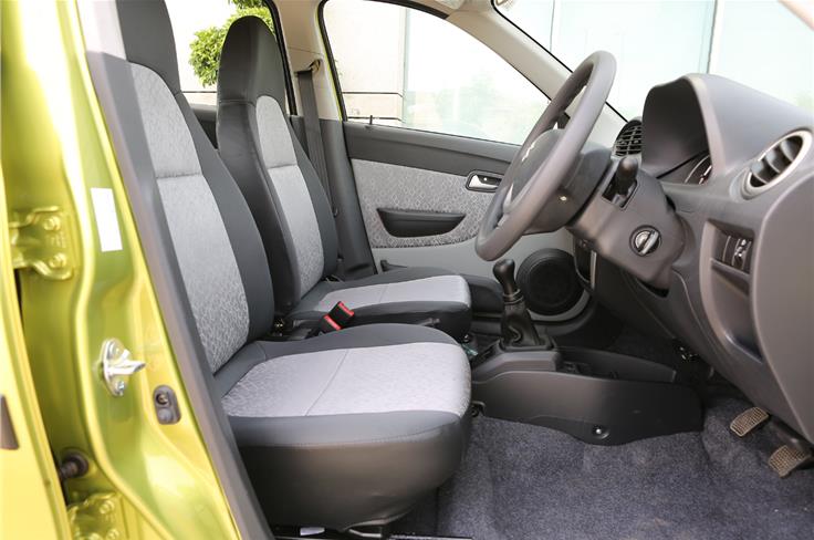 The seats of the facelifted Alto come finished in new fabric upholstery.