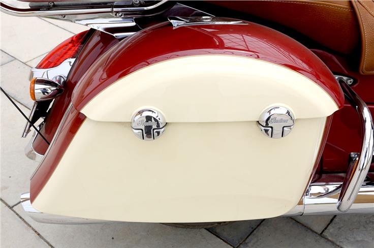 All combined, the Roadmaster has about 140 litres of weather-proof luggage capacity.