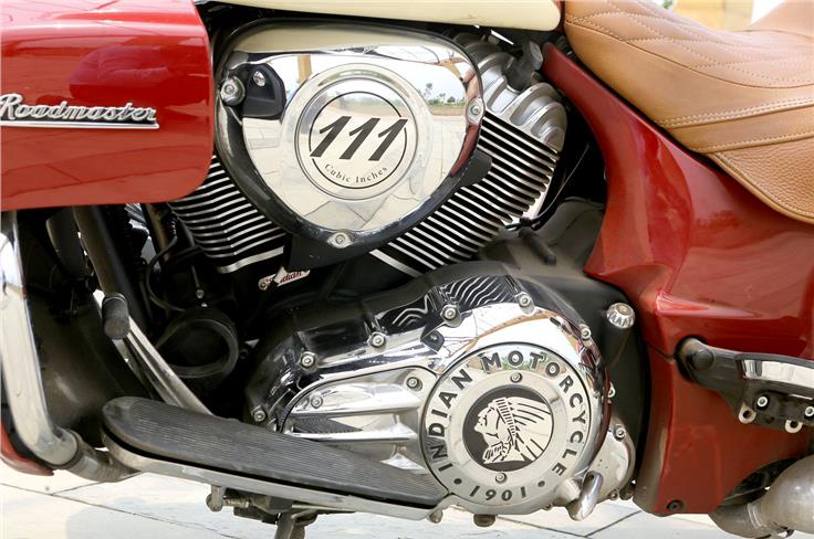 The 1,811cc air-cooled Thunder Stroke 111 V-twin motor makes 138.9Nm of torque and an unspecified amount of horsepower.