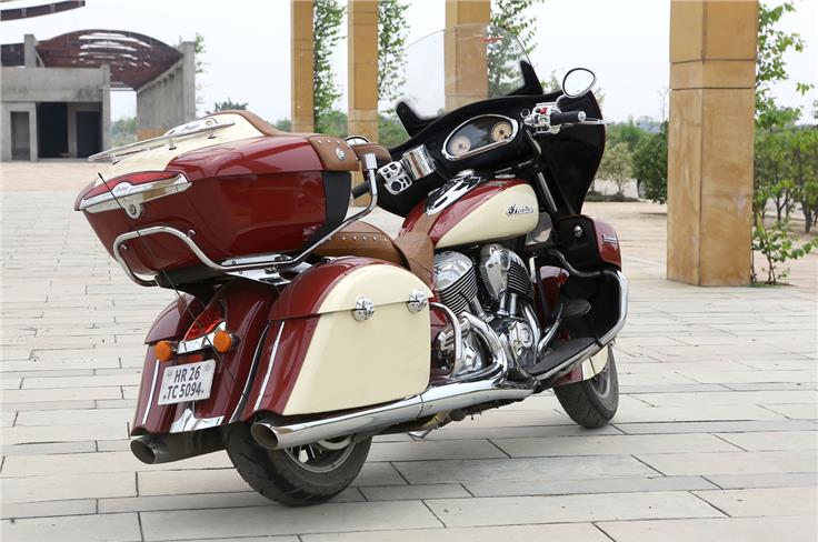 The Roadmaster has been built on the same platform as the Indian Chieftain.