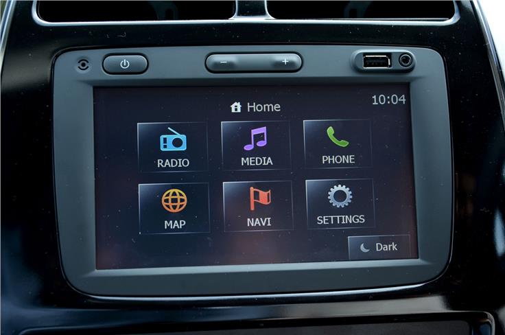 Touchscreen infotainment system with navigation is a big draw for buyers and the Kwid is the only car in the segment to feature this.