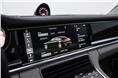 A 12.3in touchscreen is used for the various functions of the Porsche Communication Management system.
