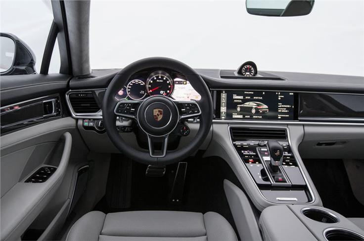 Inside, the Panamera introduces a new interior design with touch-sensitive surfaces along the middle console.