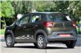 The 1.0-litre Kwid gets minor cosmetic tweaks to separate it from its 799cc sibling.