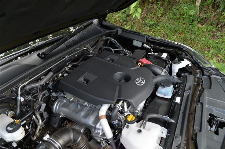 177hp diesel engine is shared with the Innova Crysta.