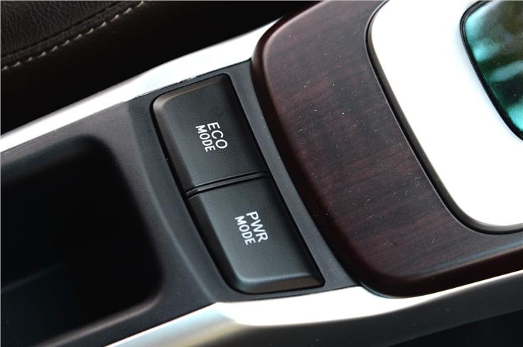 Driving modes, like in the Crysta, alter the throttle response and the air-con effectiveness.