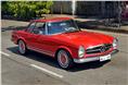 An exotic looking Mercedes-Benz W113 Pagoda 230SL.