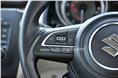 Steering mounted controls are of high quality.