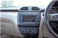 Audio system on the V trim offers CD, USB, aux and Bluetooth connectivity.