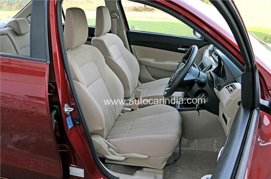 The new front seats are supportive and comfy, and the cushioning feels a bit softer than before. There’s ample height adjustment for the driver’s seat too.
