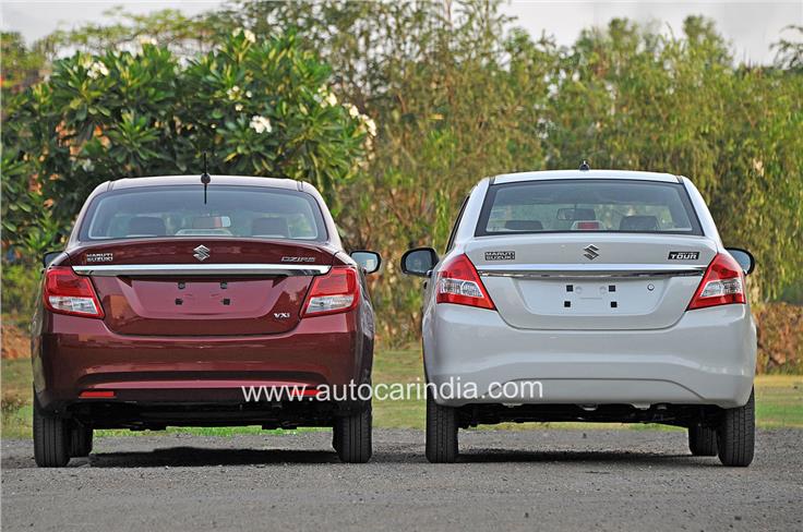 The new Dzire sits lower and wider than its predecessor.