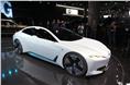 BMW i Vision Dynamics that previews the 2021 i5 production model.
