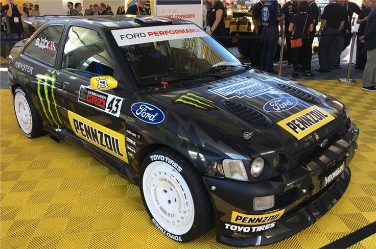 FORD ESCORT COSWORTH - This 1991 Ford Escort Cosworth is featured in Ken Block's upcoming Gymkhana 10 stunt video.