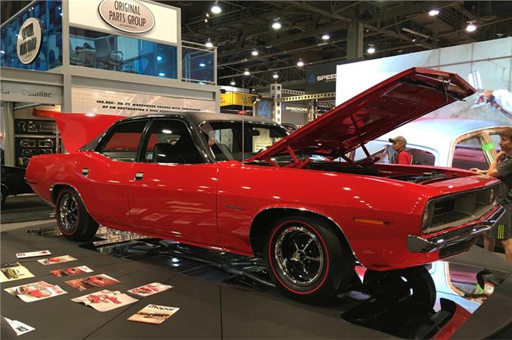 PLYMOUTH BARRACUDA FOUR-DOOR - This looks like an authentic 1970 Plymouth Barracuda, apart from the four door layout. It was built from scratch by ECS Automotive Concepts. 