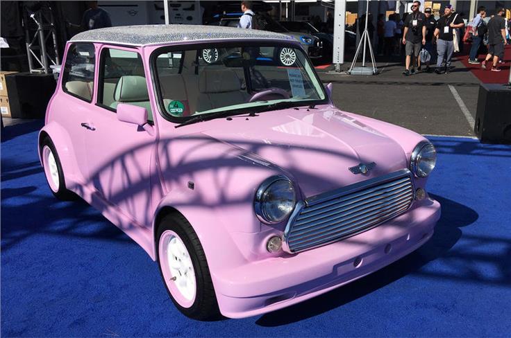 MINI COOPER - This Mini Cooper with 80,000 crystals on the roof was developed by West Coast Customs. 
