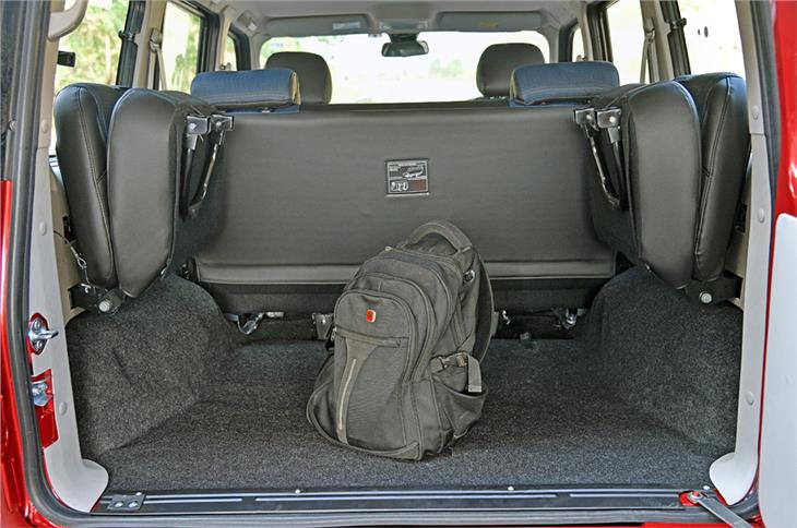 Boot space can be expanded further by folding and flipping down the second-row seat.