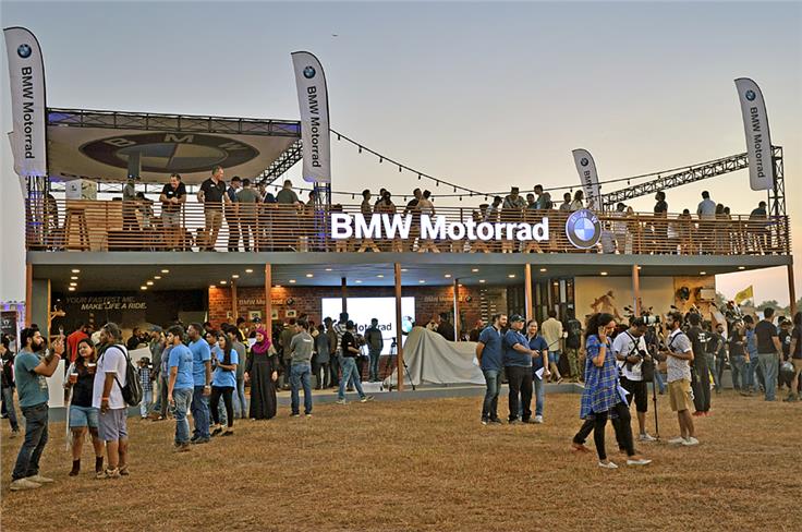 The BMW Motorrad stand at IBW.