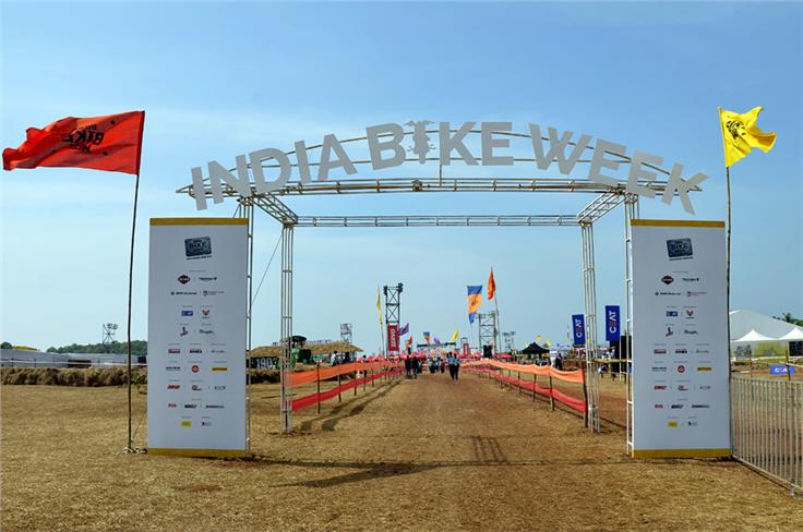 Entrance for the motorcycles.