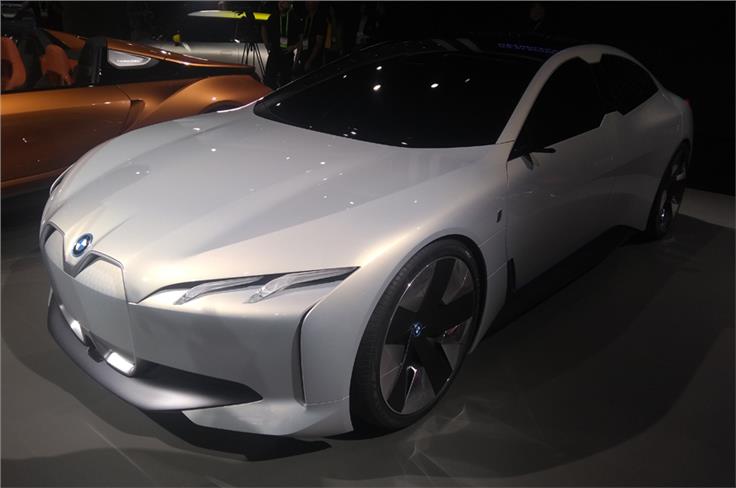 BMW i Vision Dynamic concept, eventual Tesla Model rival.