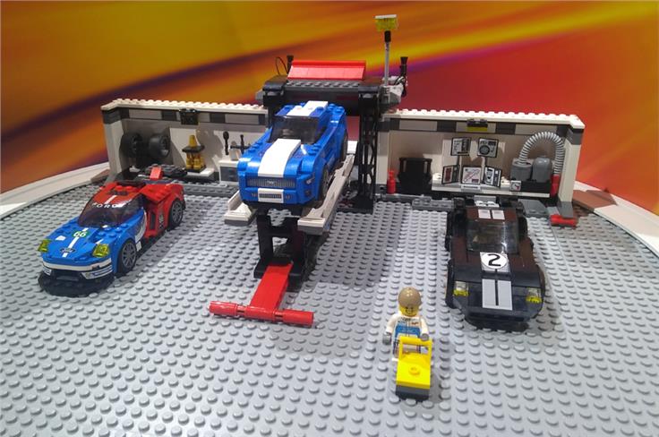 Lego-made stuff is always cool, like this one with a collection of Fords.