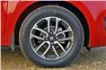 L and V trim Swifts come with 165/80 R14 tyres while Z and Z+ versions get 185/65 R15 tyres as pictured here. 