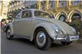 This beige 1954 Beetle, lent by Viveck Goenka, was our ride for the day.