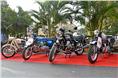 Bikes were well represented with plenty of Triumphs, BMWs and Nortons.