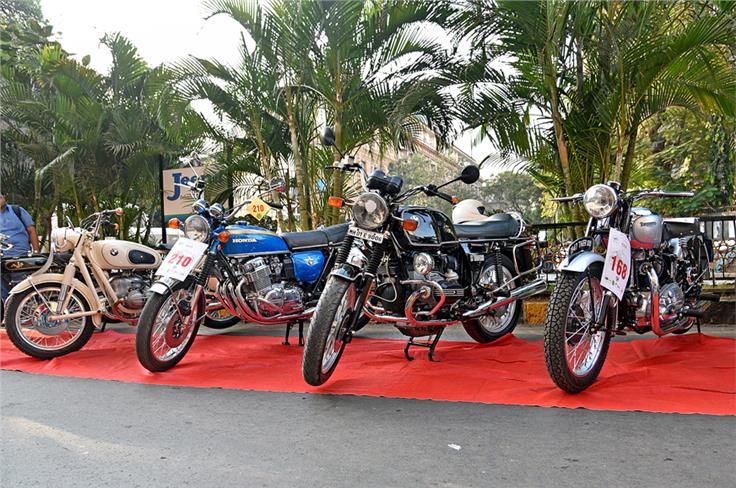 Bikes were well represented with plenty of Triumphs, BMWs and Nortons.