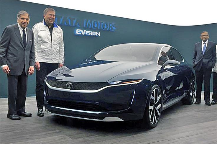 Tata commemorated 20 years at Geneva with EVision unveil.