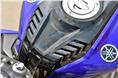 Gills on the tank are inspired by the bigger  R1.