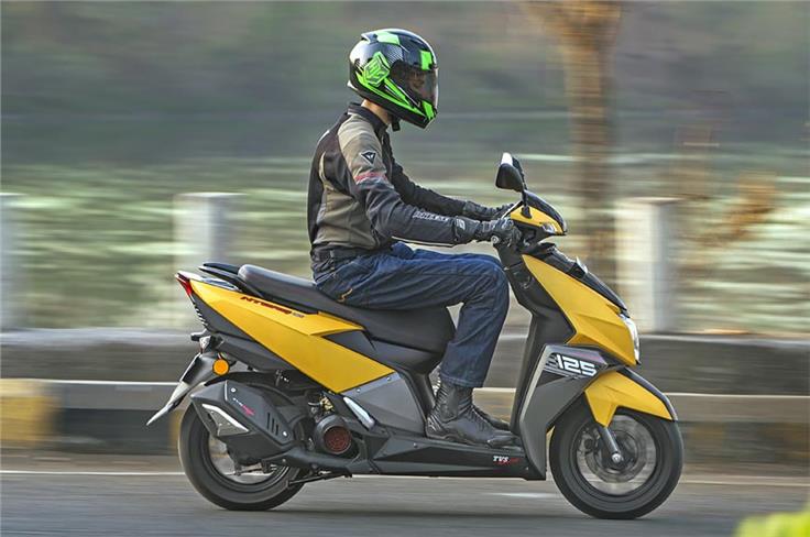 The Ntorq 125's seat is the comfiest of the three although the riding position could be sportier. 