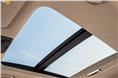 Panoramic sunroof is massive. It lets in lots of light and makes the large cabin feel airier still.