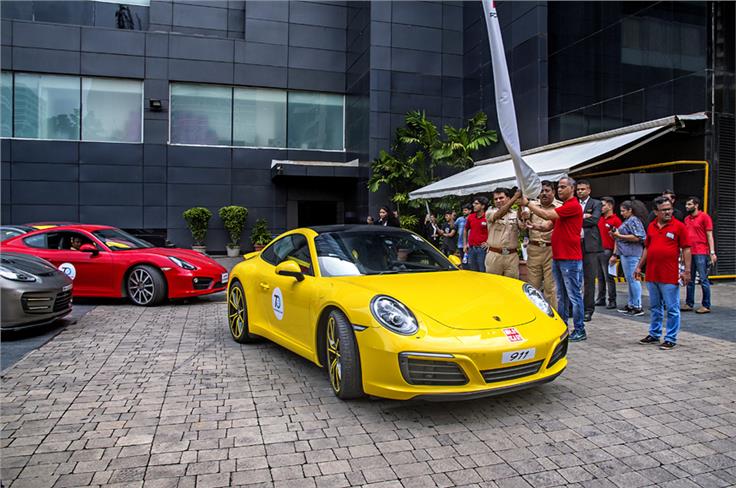 The drive was flagged off from Sofitel, BKC... 