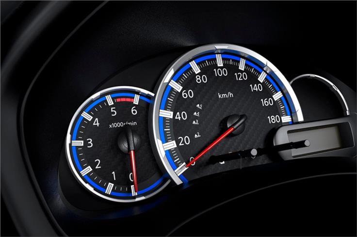 New instrument cluster, note the tachometer.