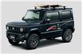 The Jimny Revival Style brings back the iconic side decals and a surfboard attachment for the roof rack.