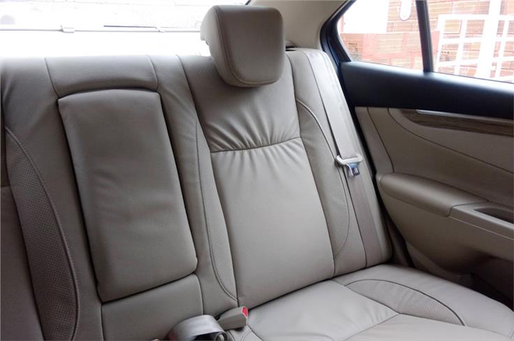 Adjustable rear seat headrests a new offering on the Ciaz.