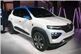 The all-electric concept that previews the Renault Kwid EV.