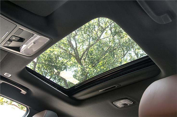 The Alturas G4 gets a sunroof, albeit not a panoramic one. 