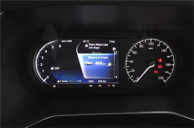 Digital MID can share information with the infotainment screen.