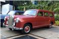 This is an extremely rare W120 Ponton estate. Perhaps the only running example in India. 